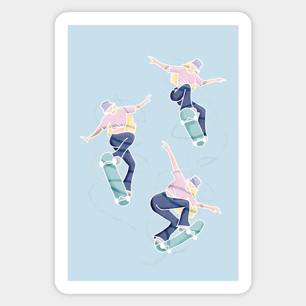 Skater Gurl Sticker by mariasanidze